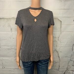 Gray Choker Top